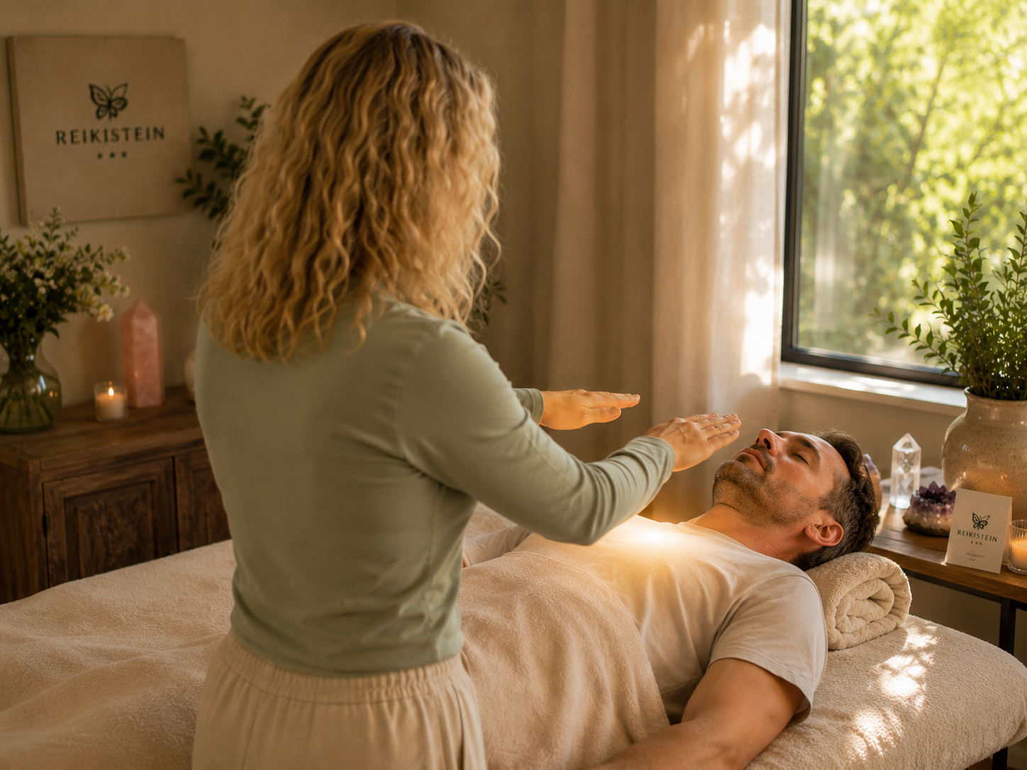 REIKI Behandlung auf der Liege (70 Minuten)