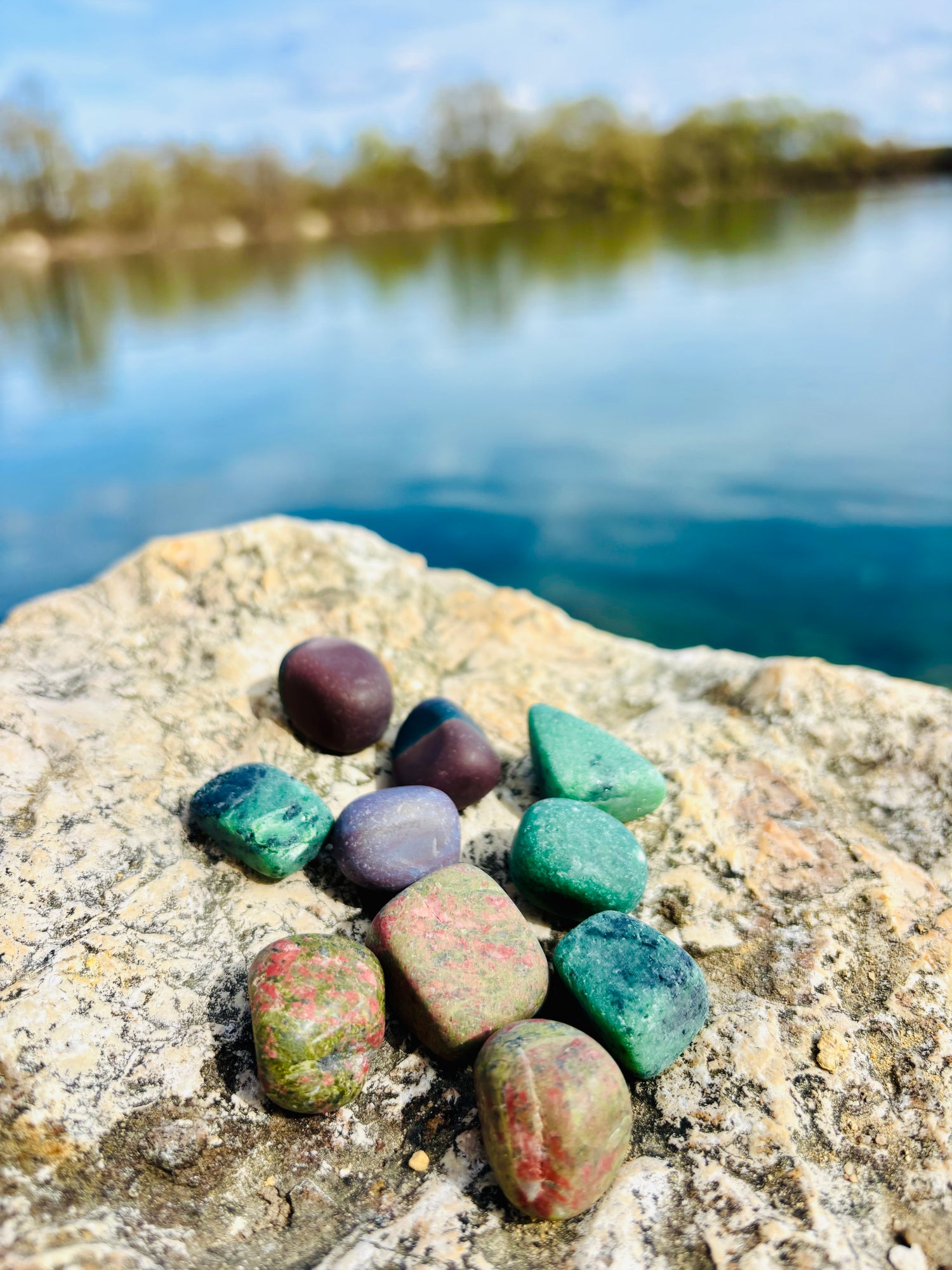 Wasserkristalle Ozean-Jaspis "Meeresrauschen"