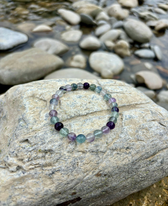 Fluorit Armband Kinderarmband Kristall Kristallarmband personalisierte Kristalle Wunschkristall spirituelles Geschenk Heilstein REIKISTEIN