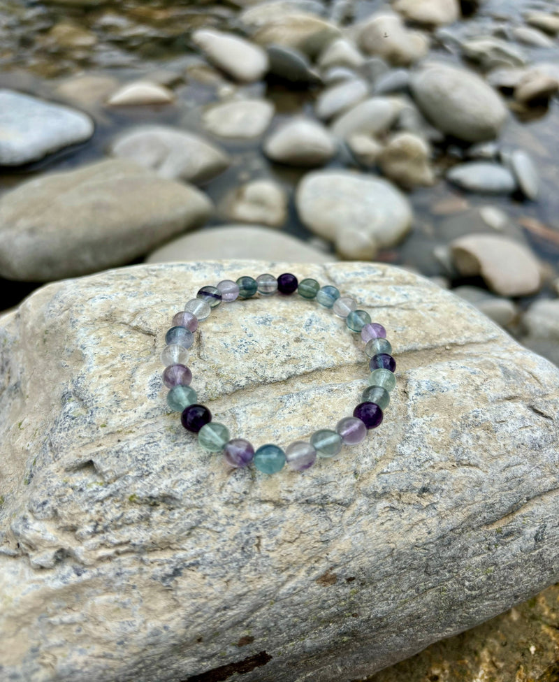 Fluorit Armband Kinderarmband Kristall Kristallarmband personalisierte Kristalle Wunschkristall spirituelles Geschenk Heilstein REIKISTEIN