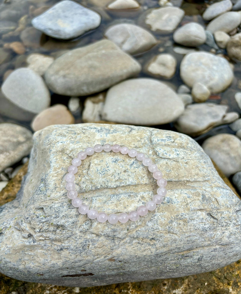 Rosenquarz Armband Kristall Kristallarmband personalisierte Kristalle Wunschkristall spirituelles Geschenk Heilstein REIKISTEIN