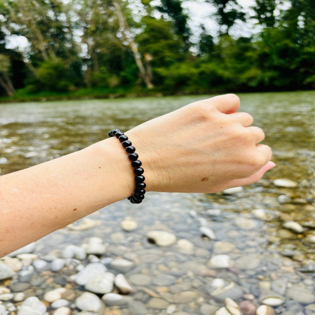 Turmalin Schörl Armband Kristall Kristallarmband personalisierte Kristalle Wunschkristall spirituelles Geschenk Heilstein REIKISTEIN